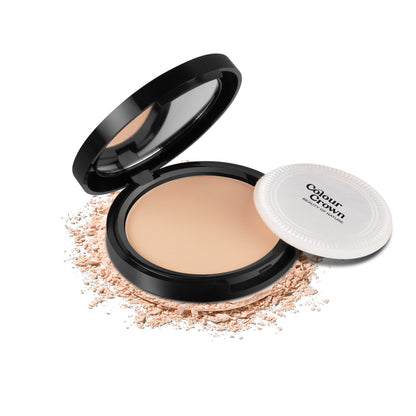 Colour Crown Matte Finish Compact Powder - CP-1 Pure Snow