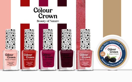 Colour Crown Pefect Queen Nail Polish Kit With Free Nail Polish Remover Wipes