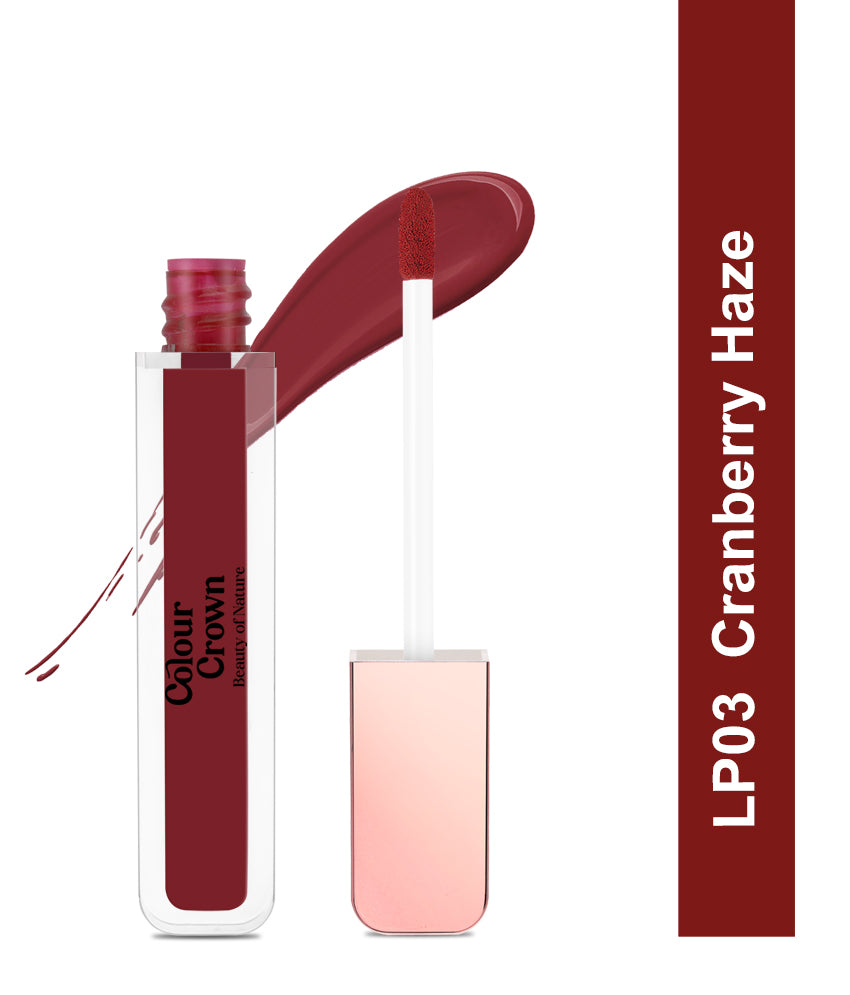 Colour Crown Lets Stay Forever Liquid Lipstick LP03 Cranberry Haze