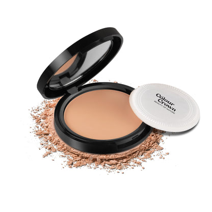 Colour Crown Matte Finish Compact Powder - CP-4 Coral Beige