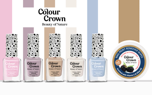 Colour Crown Perfect Bestie Nail Polish Kit With Free Nail Polish Remover Wipes