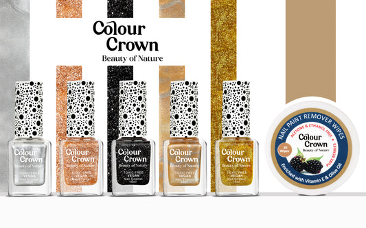 Colour Crown Perfect Bride-To-Be Kit With Free Nail Polish Remover Wipes